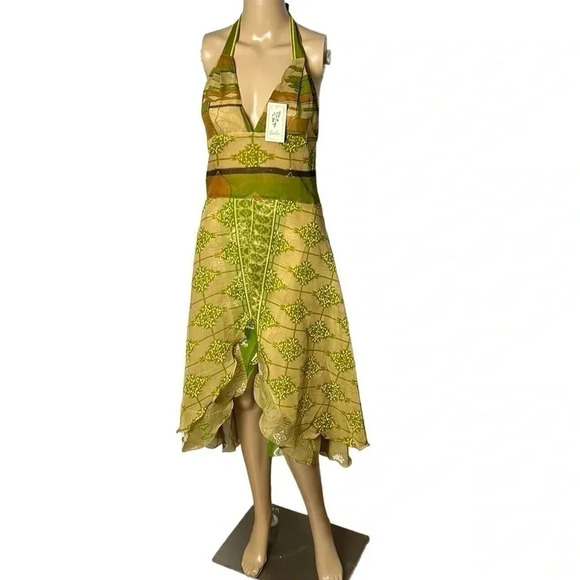 Vintage Dresses & Skirts - NWT ,summer dress, halter,fairy,whimsical,romantic, gypsy,boho,bohemian,VTG, S/M